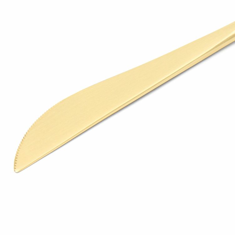 クチポール（Cutipol） ゴア/GOA セラドンマットゴールド ディナーナイフ [ネコポス対応可(18点まで)]