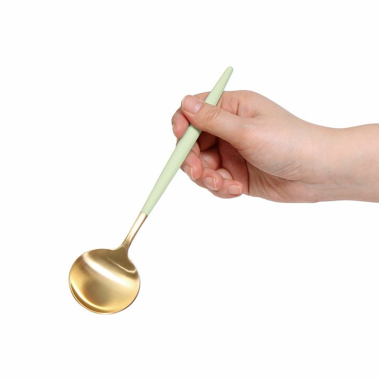 クチポール（Cutipol） ゴア/GOA セラドンマットゴールド ディナースプーン [ネコポス対応可(18点まで)]