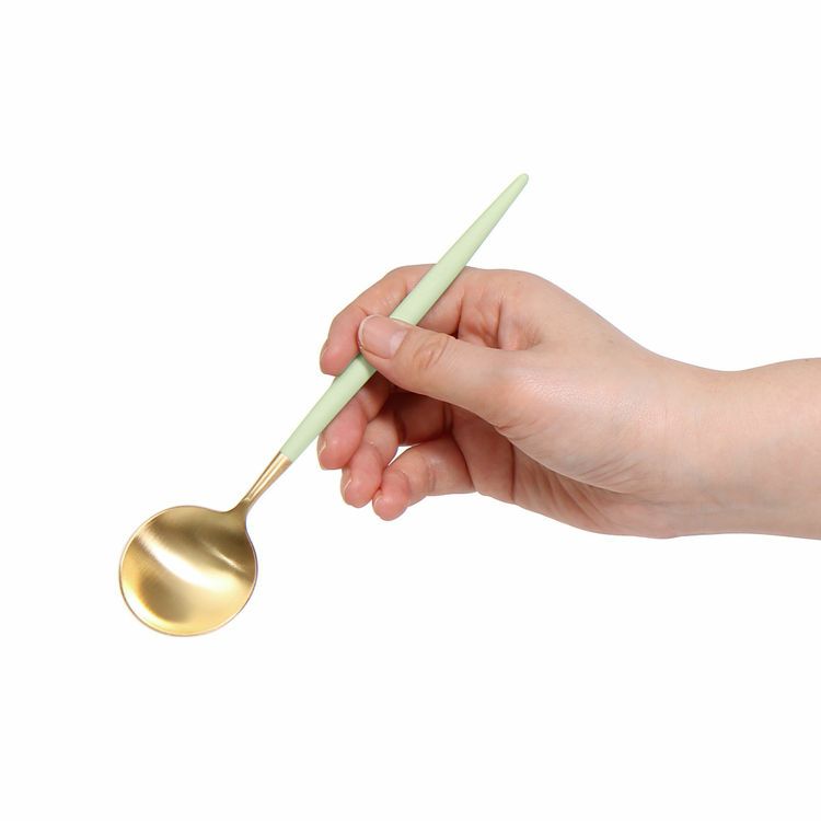 クチポール（Cutipol） ゴア/GOA セラドンマットゴールド デザートスプーン [ネコポス対応可(18点まで)]