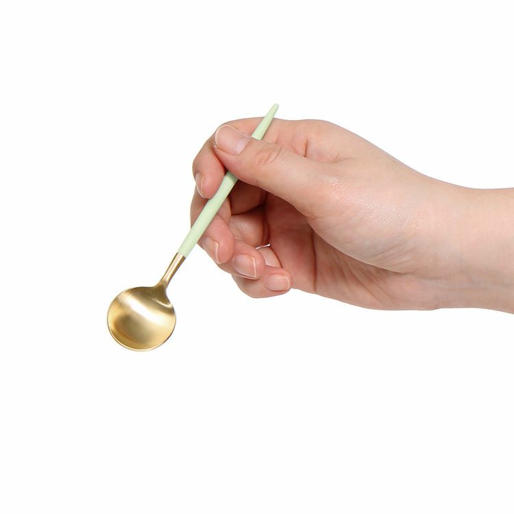 クチポール（Cutipol） ゴア/GOA セラドンマットゴールド コーヒー/ティースプーン [ネコポス対応可(18点まで)]