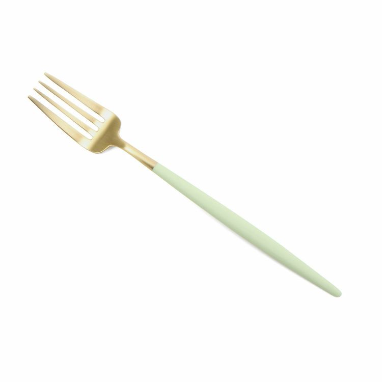 クチポール（Cutipol） ゴア/GOA セラドンマットゴールド ディナー3点セット [ネコポス対応可(6セットまで)]