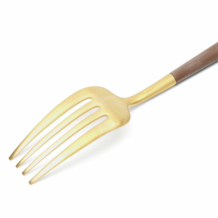 クチポール（Cutipol） ゴア/GOA ブラウンマットゴールド ディナーフォーク [ネコポス対応可(18点まで)]