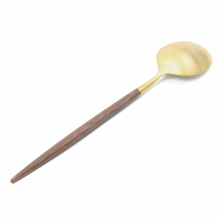 クチポール（Cutipol） ゴア/GOA ブラウンマットゴールド デザートスプーン [ネコポス対応可(18点まで)]