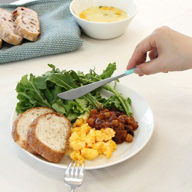 クチポール（Cutipol） ゴア/GOA ターコイズ ディナーナイフ/テーブルナイフ [ネコポス対応可(18点まで)]