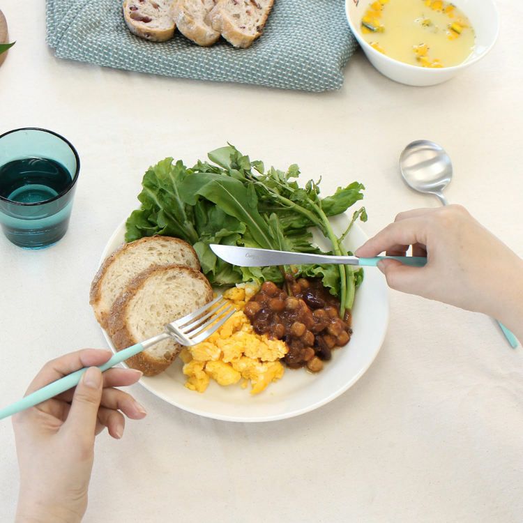 クチポール（Cutipol） ゴア/GOA ターコイズ ディナー3点セット [ネコポス対応可(6セットまで)]