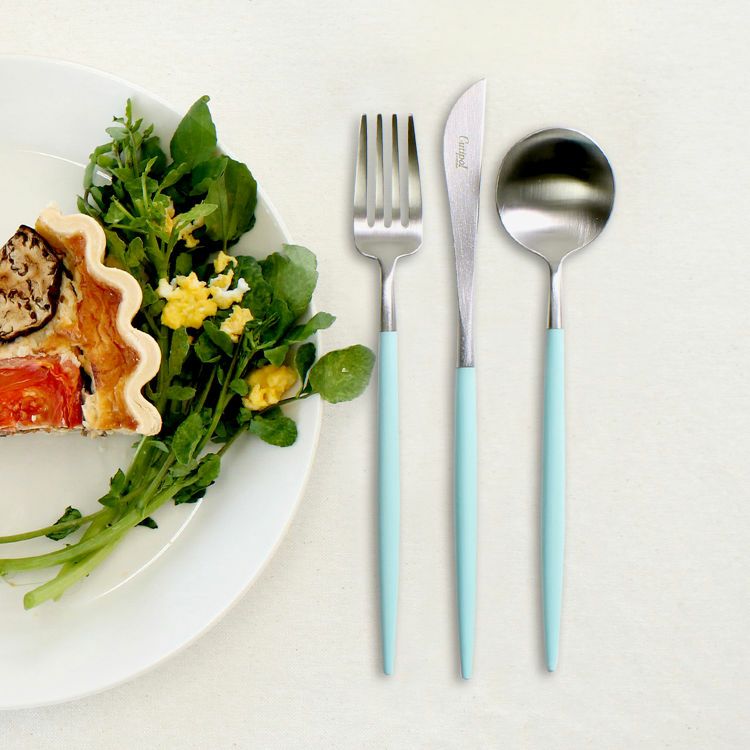 クチポール（Cutipol） ゴア/GOA ターコイズ デザート3点セット [ネコポス対応可(6セットまで)]