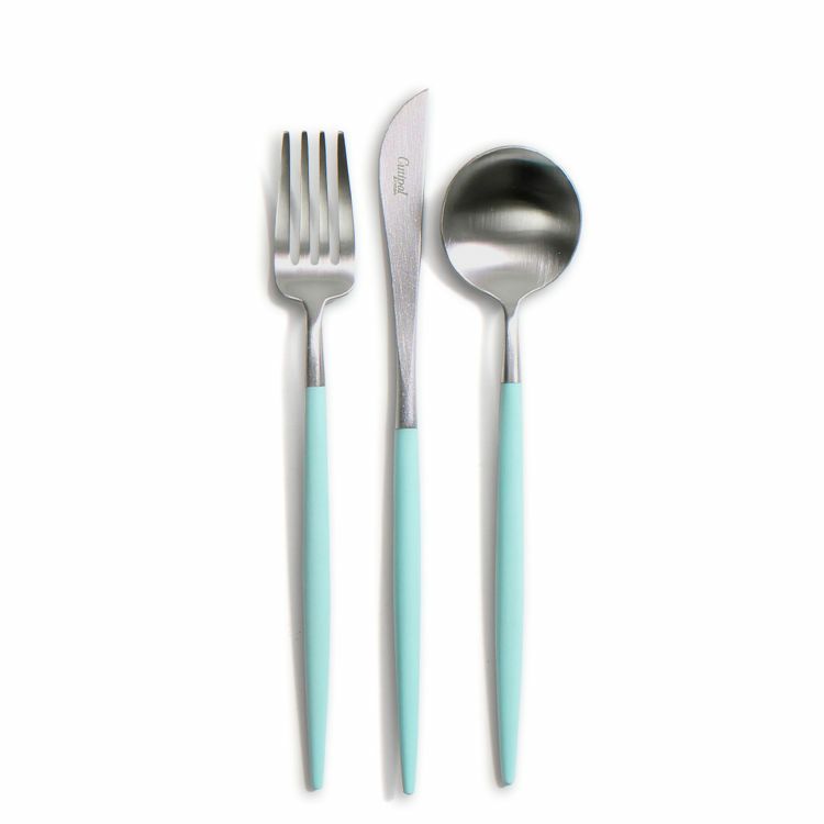 クチポール（Cutipol） ゴア/GOA ターコイズ デザート3点セット [ネコポス対応可(6セットまで)]