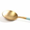 クチポール（Cutipol） ゴア/GOA ターコイズマットゴールド コーヒー/ティースプーン [ネコポス対応可(18点まで)]