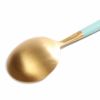 クチポール（Cutipol） ゴア/GOA ターコイズマットゴールド コーヒー/ティースプーン [ネコポス対応可(18点まで)]