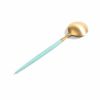 クチポール（Cutipol） ゴア/GOA ターコイズマットゴールド コーヒー/ティースプーン [ネコポス対応可(18点まで)]