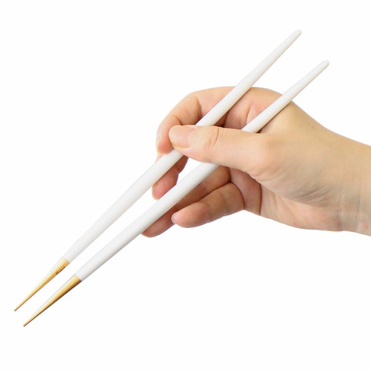 クチポール（Cutipol） ゴア/GOA ホワイトマットゴールド 箸 + 箸置きセット [ネコポス対応可(15セットまで)]