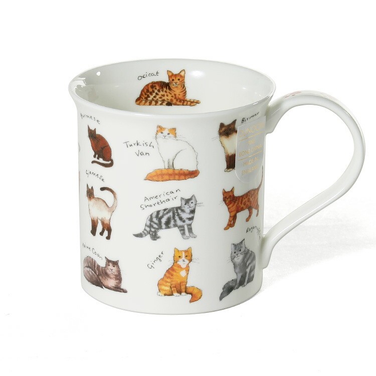 ダヌーン（Dunoon） マグカップ BUTE お気に入りの猫はど～れ？ ANIMAL BREEDS CATS
