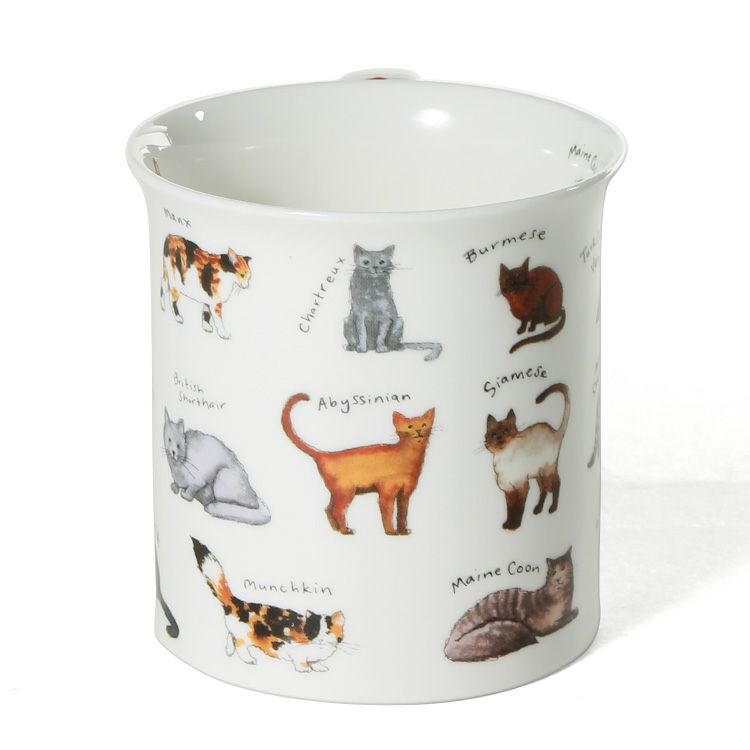 ダヌーン（Dunoon） マグカップ BUTE お気に入りの猫はど～れ？ ANIMAL BREEDS CATS