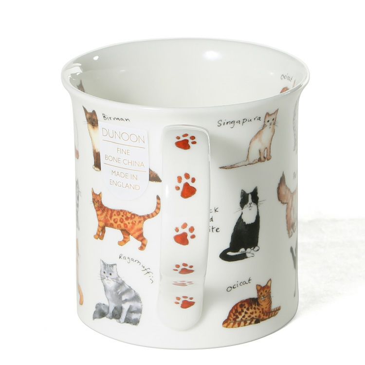 ダヌーン（Dunoon） マグカップ BUTE お気に入りの猫はど～れ？ ANIMAL BREEDS CATS