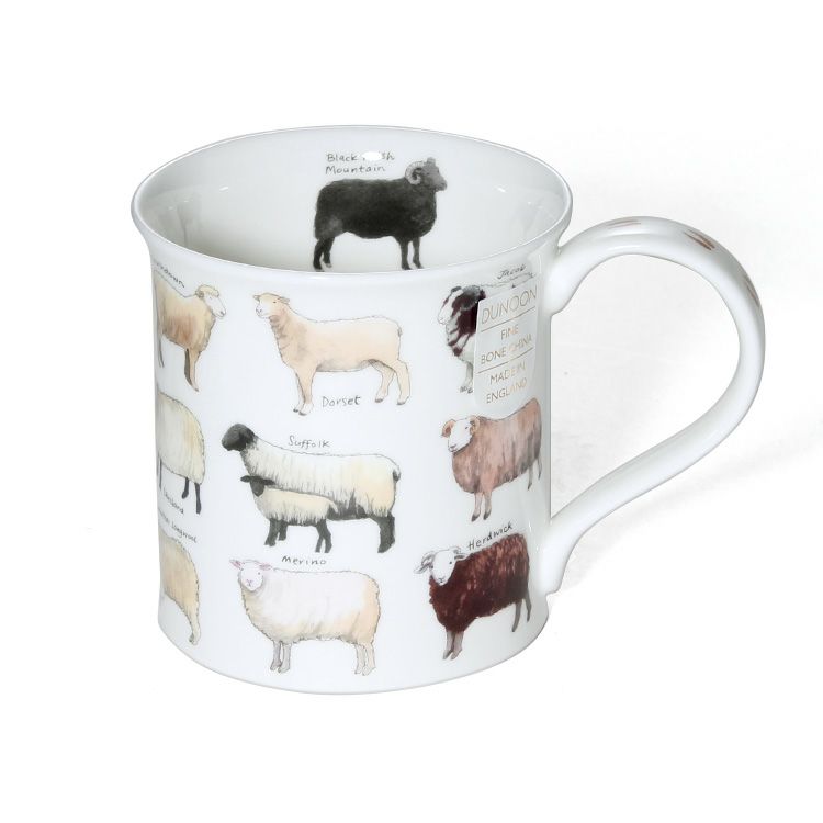 ダヌーン（Dunoon） マグカップ BUTE お気に入りの羊はど～れ？ ANIMAL BREEDS SHEEP