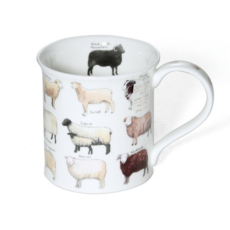ダヌーン（Dunoon） マグカップ BUTE お気に入りの羊はど～れ？ ANIMAL BREEDS SHEEP