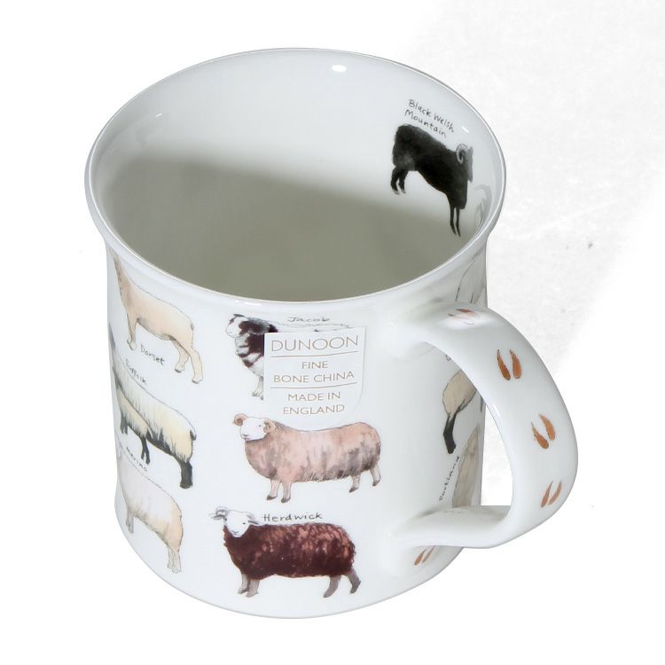 ダヌーン（Dunoon） マグカップ BUTE お気に入りの羊はど～れ？ ANIMAL BREEDS SHEEP