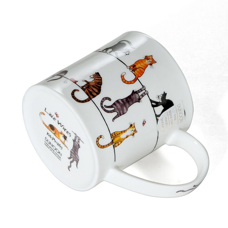 ダヌーン（Dunoon） マグカップ ORKNEY 電線で待ち合わせだニャン LIVE WIRES CAT