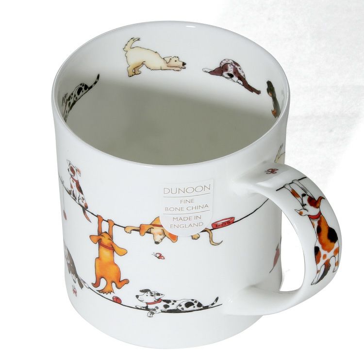 ダヌーン（Dunoon） マグカップ ORKNEY 電線で待ち合わせだワン！ LIVE WIRES DOG