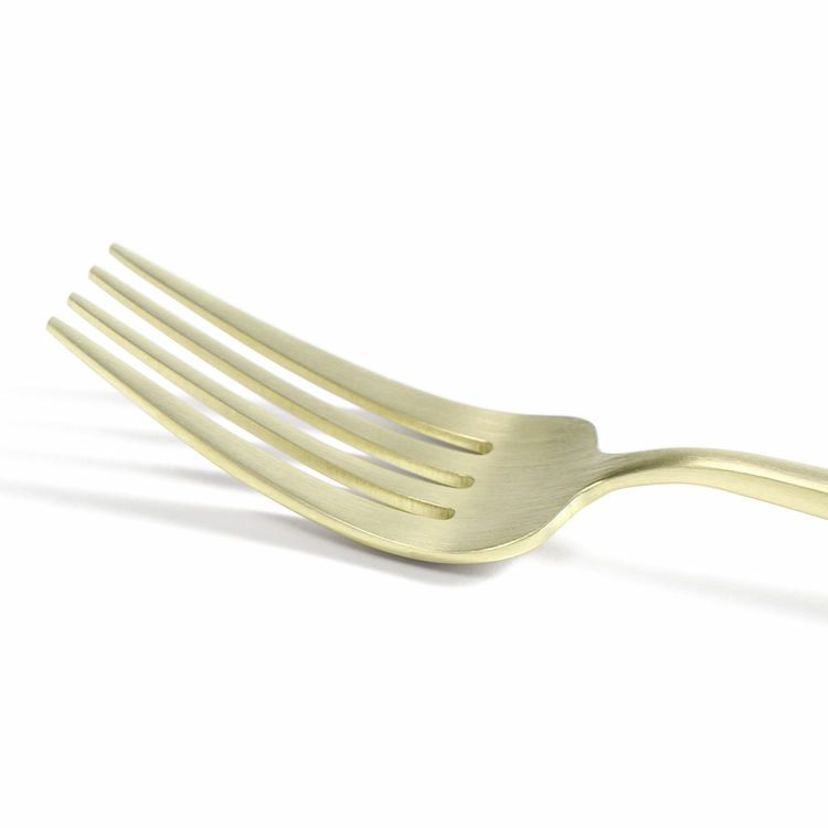 クチポール（Cutipol） ムーンマット/MOON MATT シャンパンゴールド ディナーフォーク [ネコポス対応可(18点まで)]