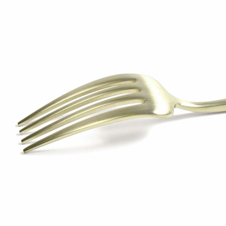 クチポール（Cutipol） ムーンマット/MOON MATT シャンパンゴールド ディナーフォーク [ネコポス対応可(18点まで)]