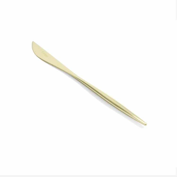 クチポール（Cutipol） ムーンマット/MOON MATT シャンパンゴールド デザートナイフ [ネコポス対応可(18点まで)]