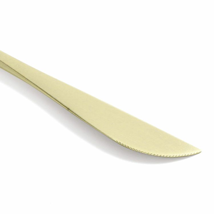 クチポール（Cutipol） ムーンマット/MOON MATT シャンパンゴールド デザートナイフ [ネコポス対応可(18点まで)]