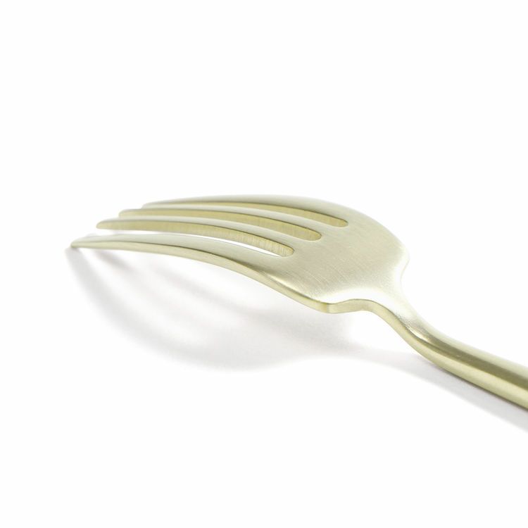 クチポール（Cutipol） ムーンマット/MOON MATT シャンパンゴールド デザートフォーク [ネコポス対応可(18点まで)]