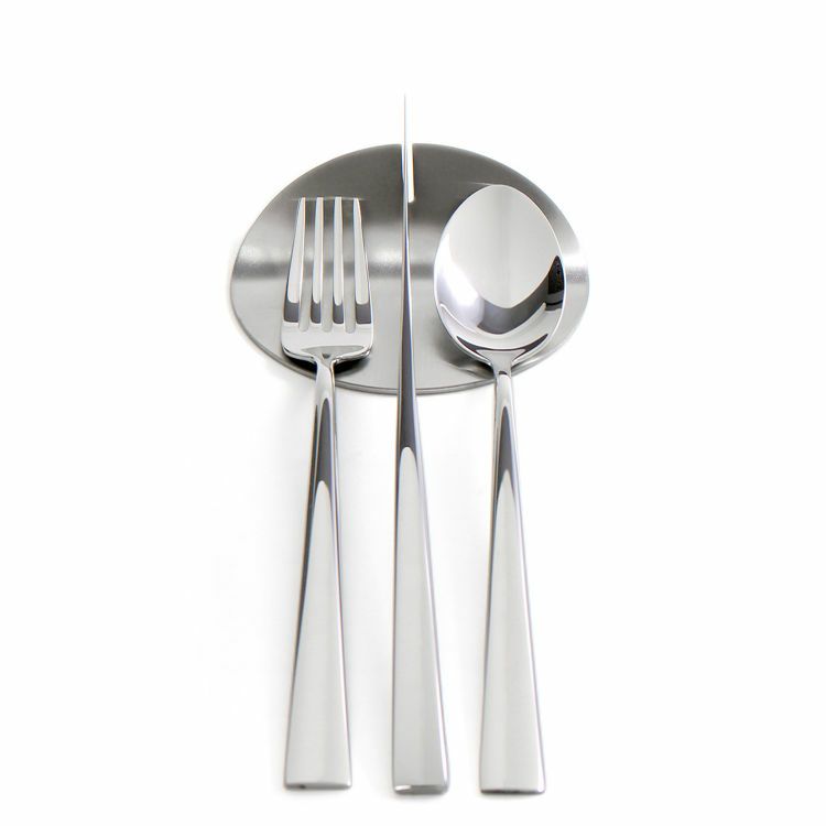 ＜4点セット＞クチポール（Cutipol） デュナ/DUNA ミラー デザート3点＆カトラリーレスト1点 [ネコポス対応可(4セットまで)]