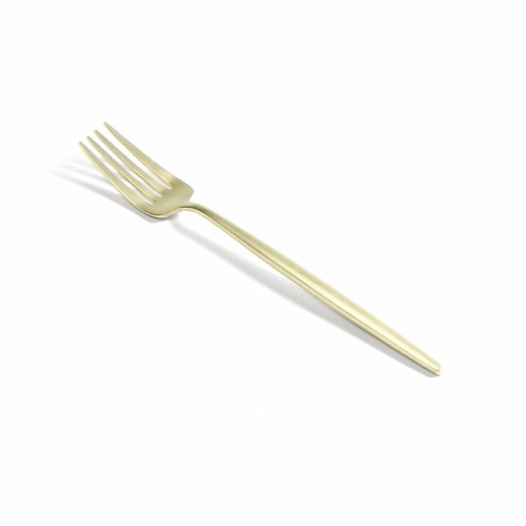 ＜4点セット＞クチポール（Cutipol） ムーンマット/MOON MATT シャンパンゴールド デザート3点＆カトラリーレストゴールド 1点 [ネコポス対応可(4セットまで)]