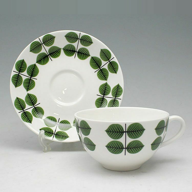 グスタフスベリ（Gustavsberg） ベルソ/Bersa ティーカップ＆ソーサー + プレート 22cm 【復刻版】