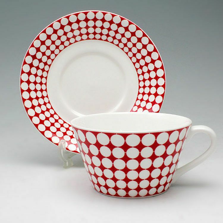 グスタフスベリ（Gustavsberg） エヴァ/Eva ティーカップ＆ソーサー + プレート 22cm 【復刻版】