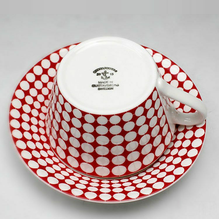 グスタフスベリ（Gustavsberg） エヴァ/Eva ティーカップ＆ソーサー + プレート 22cm 【復刻版】