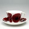 グスタフスベリ（Gustavsberg） レッドアスター/Red Aster コーヒーカップ＆ソーサー + プレート 18cm 【復刻版】