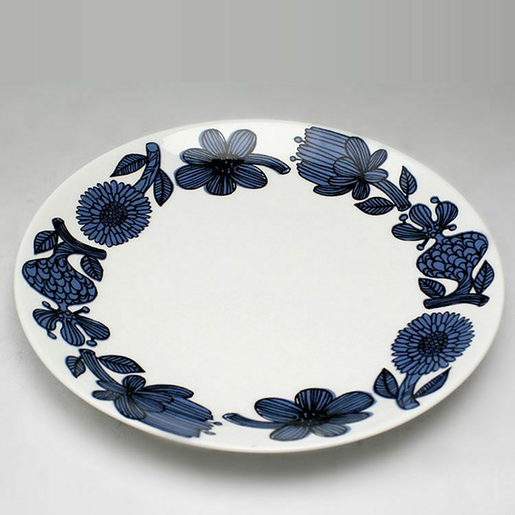 グスタフスベリ（Gustavsberg） ブルーアスター/Blue Aster ティーカップ＆ソーサー + プレート 22cm 【復刻版】