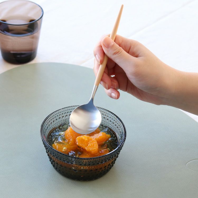 速水もこみちさん別注カラー クチポール（Cutipol） ゴア/GOA ベージュ デザートスプーン