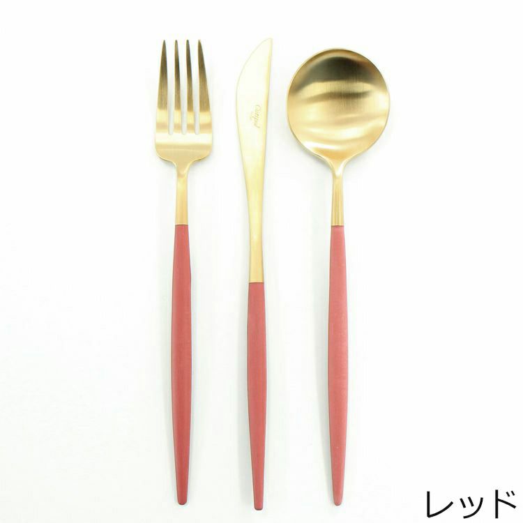 クチポール（Cutipol） GOA/ゴア マットゴールド ディナーセット（ディナーナイフ・ディナーフォーク・ディナースプーン） + カトラリーレストシルバー 8点セット ギフトボックス入り