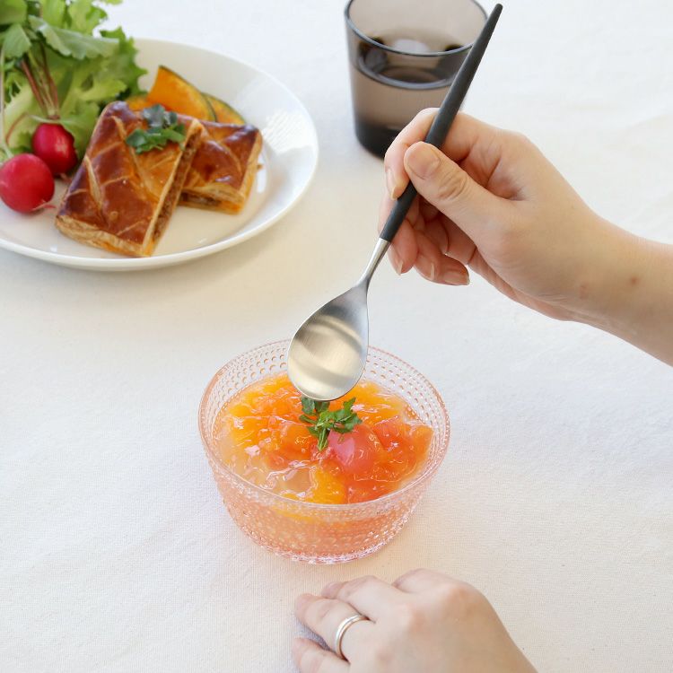 クチポール（Cutipol） ミオ/MIO ブラック デザートスプーン [ネコポス対応可(18点まで)]