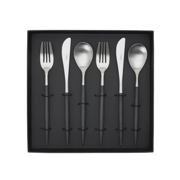 クチポール（Cutipol） ミオ/MIO ブラック ディナー6点セット 化粧箱付