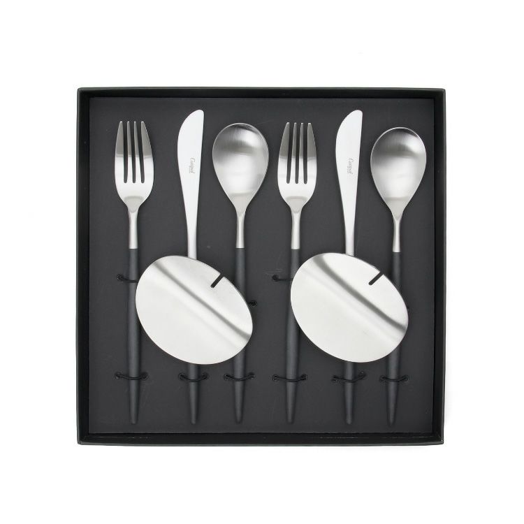 クチポール（Cutipol） ミオ/MIO ブラック ディナー8点セット 化粧箱付