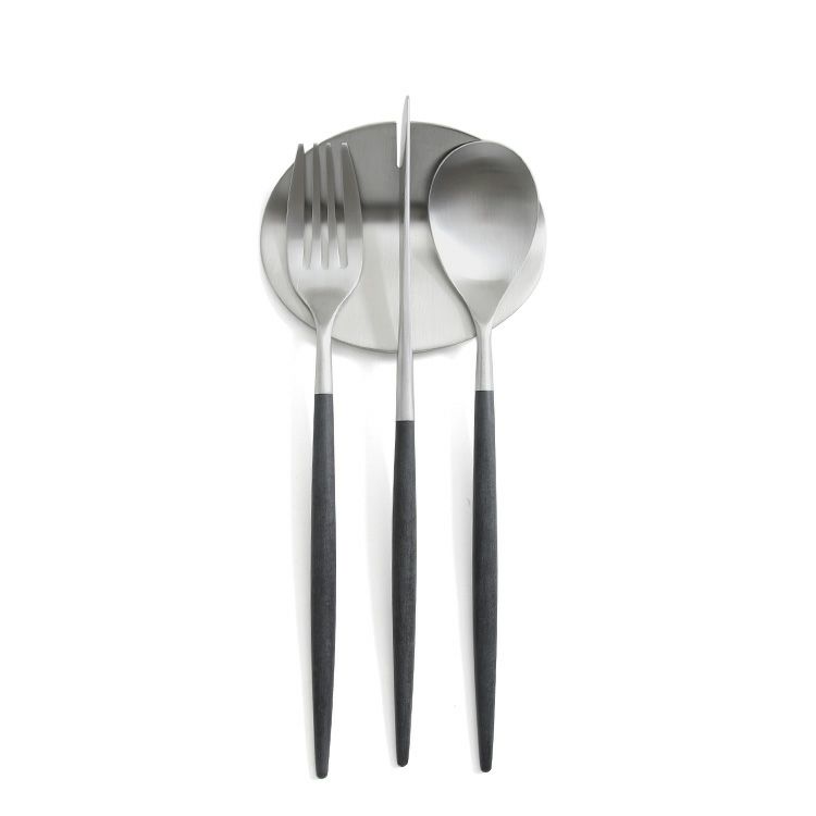 クチポール（Cutipol） ミオ/MIO ブラック デザート8点セット 化粧箱付