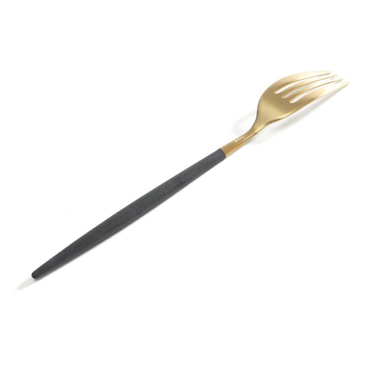 クチポール（Cutipol） ミオ/MIO ブラックマットゴールド ディナーフォーク [ネコポス対応可(18点まで)]