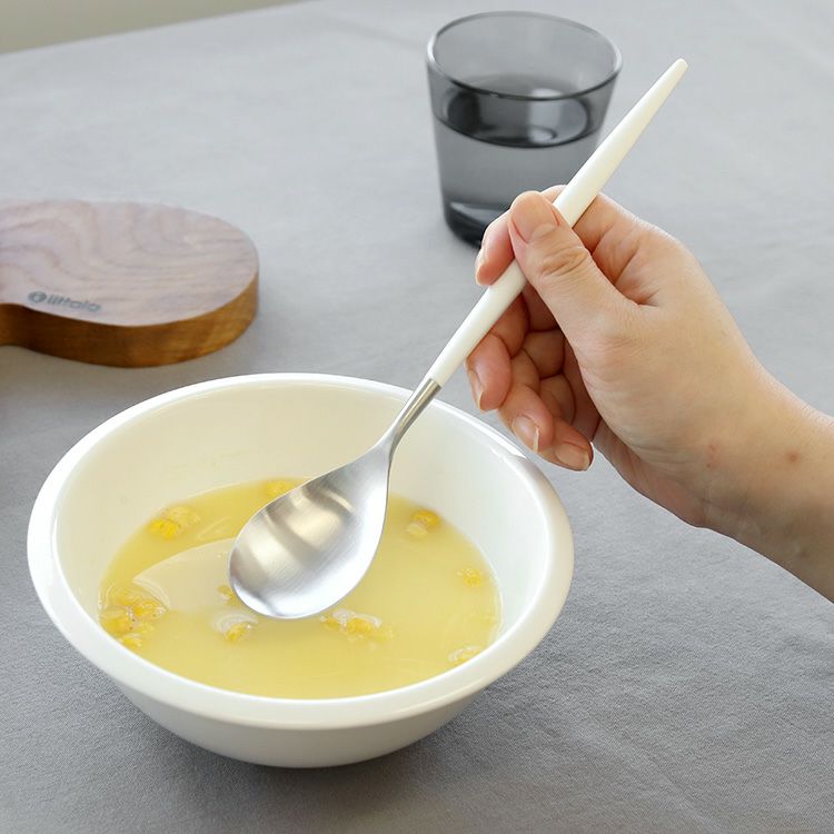 クチポール（Cutipol） ミオ/MIO ホワイト ディナースプーン [ネコポス対応可(18点まで)]