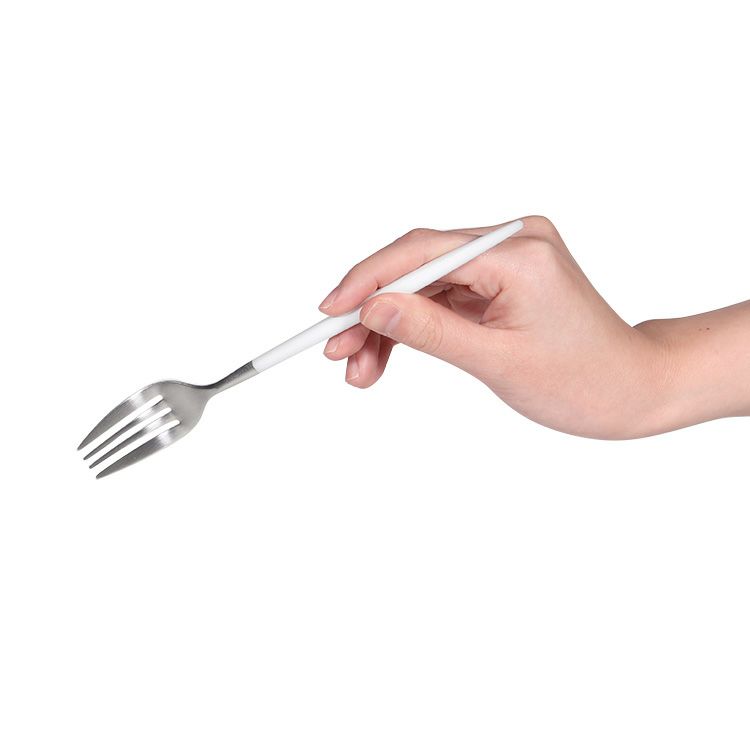 クチポール（Cutipol） ミオ/MIO ホワイト デザートフォーク [ネコポス対応可(18点まで)]