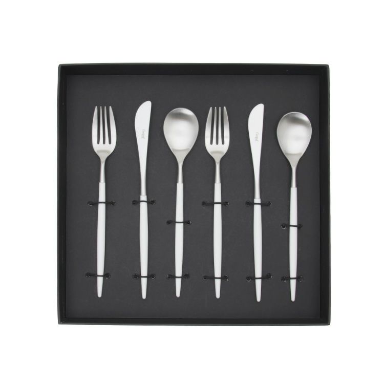 クチポール（Cutipol） ミオ/MIO ホワイト デザート6点セット 化粧箱付