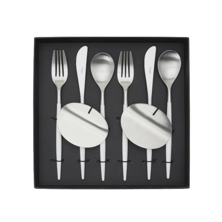 クチポール（Cutipol） ミオ/MIO ホワイト ディナー8点セット 化粧箱付