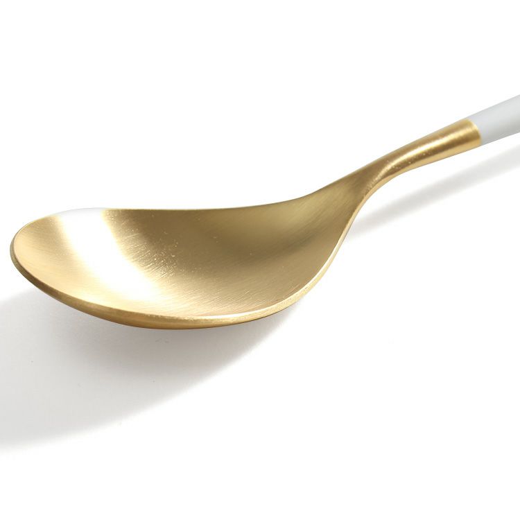 クチポール（Cutipol） ミオ/MIO ホワイトマットゴールド ディナースプーン [ネコポス対応可(18点まで)]