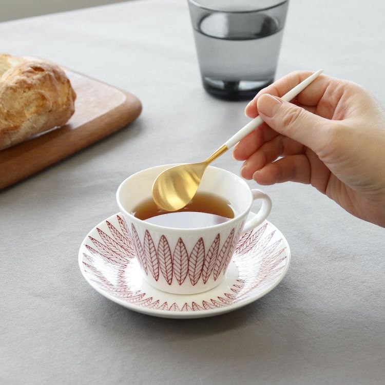 クチポール（Cutipol） ミオ/MIO ホワイトマットゴールド コーヒー/ティースプーン [ネコポス対応可(18点まで)]