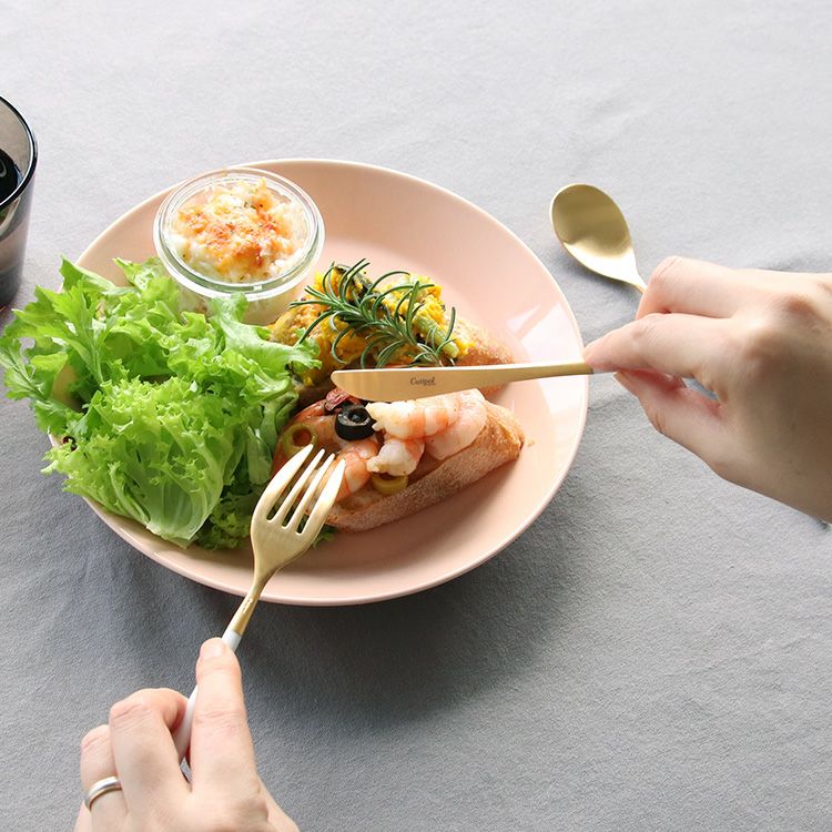 クチポール（Cutipol） ミオ/MIO ホワイトマットゴールド デザート3点セット [ネコポス対応可(6セットのみ)]