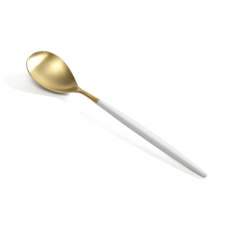 クチポール（Cutipol） ミオ/MIO ホワイトマットゴールド ディナー3点＆カトラリーレスト1点 [ネコポス対応可(4セットまで)]